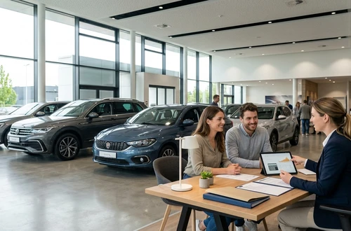 Customer getting answers about their car loan